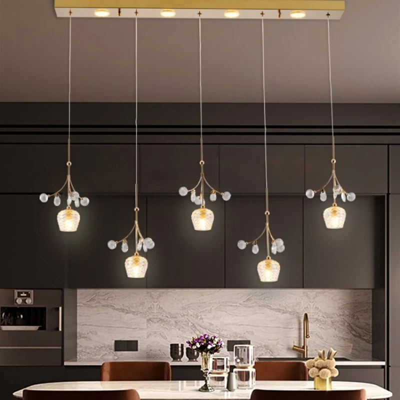 Crystal restaurant chandelier 2024 new light luxury high-end dining table light dining room simple modern bar
Crystal restaurant chandelier 2024 new light luxury high-end dining table light dining room simple modern bar
