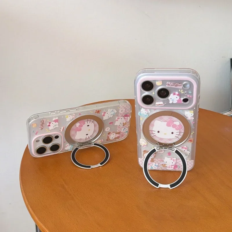 Cute pink plaid drink milk tea Hello Kitty 360 rotating integrated bracket mobile phone case for iPhone 17 16 15 Pro Max
Cute pink plaid drink milk tea Hello Kitty 360 rotating integrated bracket mobile phone case for iPhone 17 16 15 Pro Max