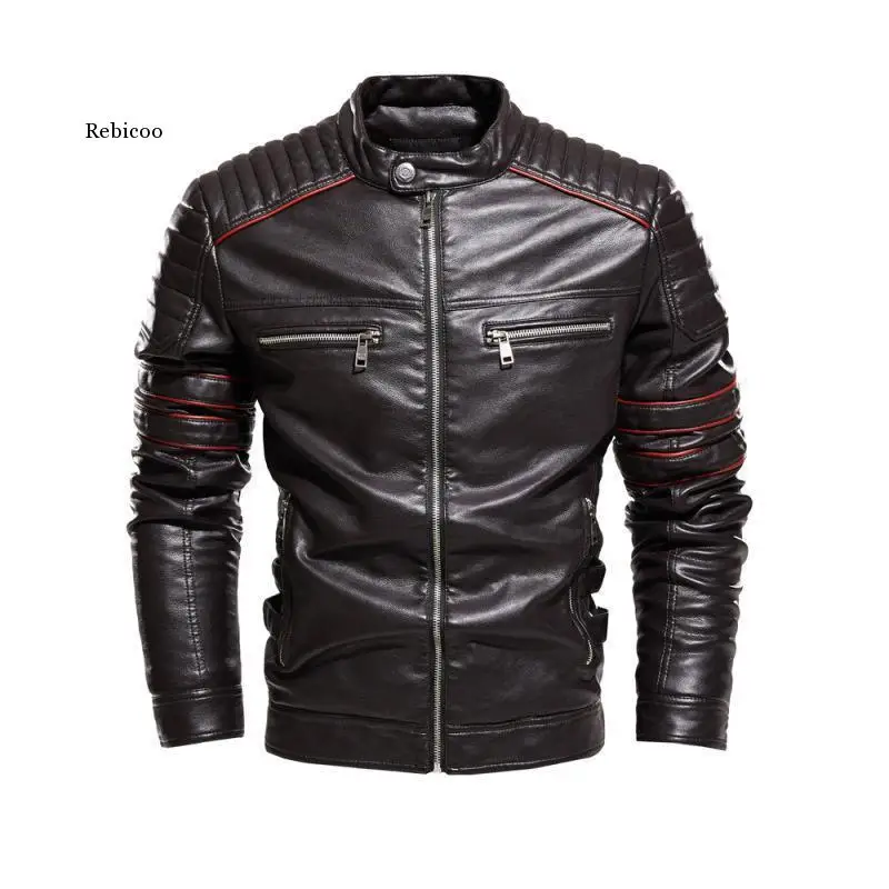 Mens Motorcycle Jacket Autumn Winter Men Faux PU Leather Jackets Casual Biker Coat Zipper Fleece Overcoat Male Windproof Clothes
Mens Motorcycle Jacket Autumn Winter Men Faux PU Leather Jackets Casual Biker Coat Zipper Fleece Overcoat Male Windproof Clothes