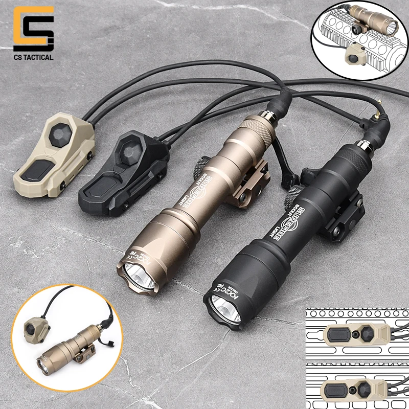 Airsoft Tactical SF M300 Hunting Flashlight Surefir M600 Scout LED Light With AXON Dual Function Pressure Switch Fit 20MM Rail
Airsoft Tactical SF M300 Hunting Flashlight Surefir M600 Scout LED Light With AXON Dual Function Pressure Switch Fit 20MM Rail