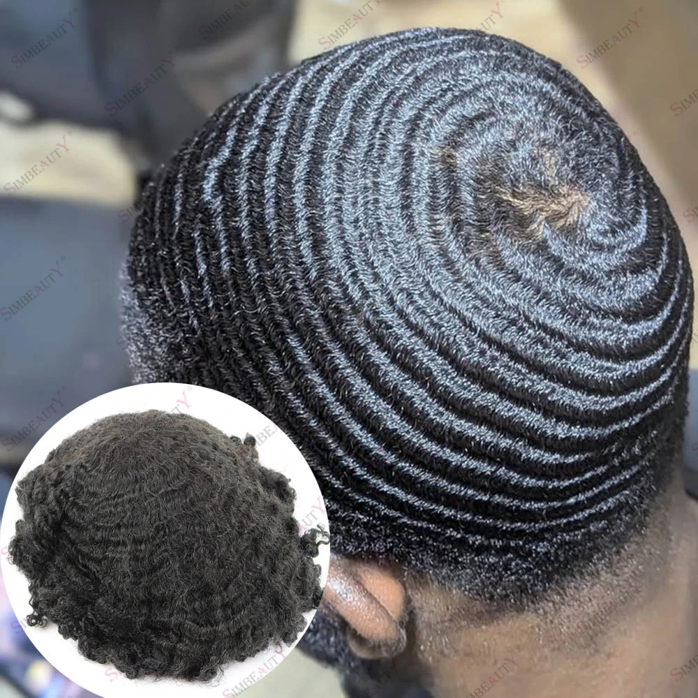 Black Men 360 Waves Human Hair Toupee 8mm 10mm Deep Wave Afro Curly Hair Australian Base Breathable Toupee for Man Prosthesis
Black Men 360 Waves Human Hair Toupee 8mm 10mm Deep Wave Afro Curly Hair Australian Base Breathable Toupee for Man Prosthesis