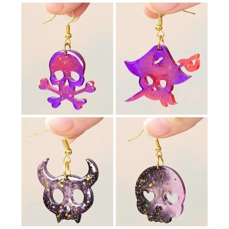 Y08C Practical Skull Sturdy Silicone Earring Molds Home Accessory Craft Supplies for Fashion Enthusiasts Rich Detailing
Y08C Practical Skull Sturdy Silicone Earring Molds Home Accessory Craft Supplies for Fashion Enthusiasts Rich Detailing