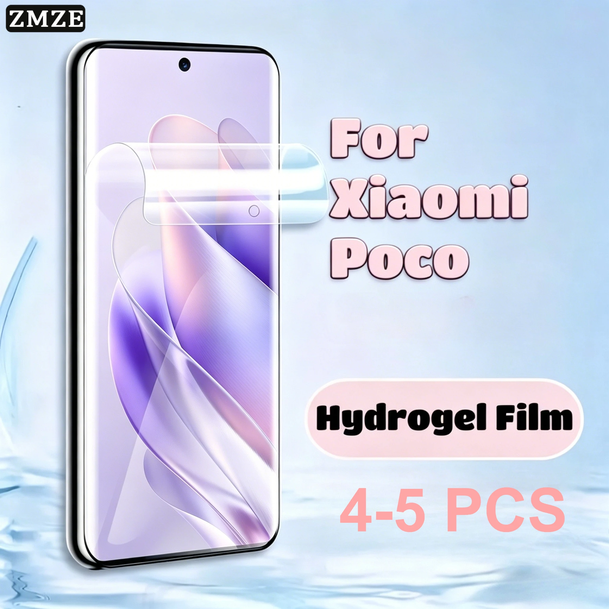 4-5pcs Ultra Clear Hydrogel Film for Xiaomi Poco F8 F7 F6 M8 Not Glass Screen Protector for Poco F8 Ultra Soft Film Smooth Touch
4-5pcs Ultra Clear Hydrogel Film for Xiaomi Poco F8 F7 F6 M8 Not Glass Screen Protector for Poco F8 Ultra Soft Film Smooth Touch