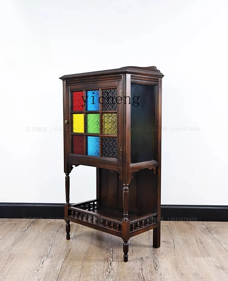 HJ retro simple solid wood tenon and mortise dining side wine cabinet wood glass storage display cabinet
HJ retro simple solid wood tenon and mortise dining side wine cabinet wood glass storage display cabinet