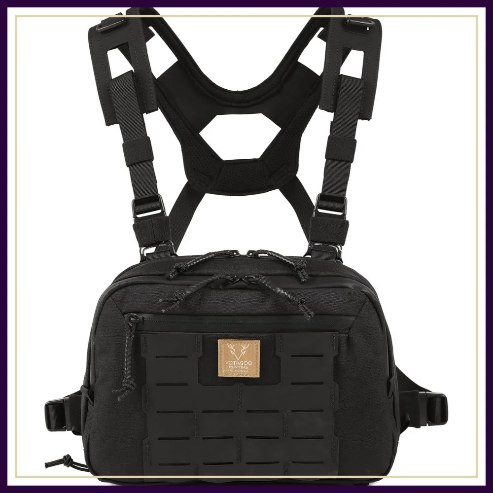 Tactical Chest Rig Bag, 3L Utility Molle Chest Pack with Map Pocket, 500D Cordura for Hunting Workouts
Tactical Chest Rig Bag, 3L Utility Molle Chest Pack with Map Pocket, 500D Cordura for Hunting Workouts