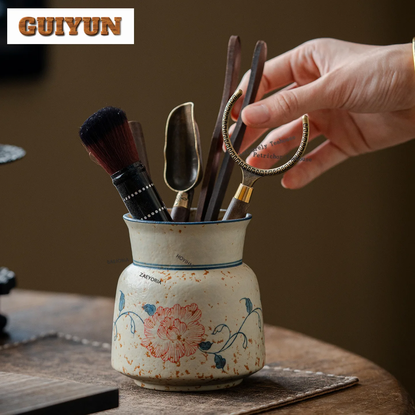 Hand-painted Peony Tea Six Gentlemen Elegant Tea Pen Spoon Tube Make Tool Sets Tea Tool Set Teaware Utensils Tableware Craft
Hand-painted Peony Tea Six Gentlemen Elegant Tea Pen Spoon Tube Make Tool Sets Tea Tool Set Teaware Utensils Tableware Craft
