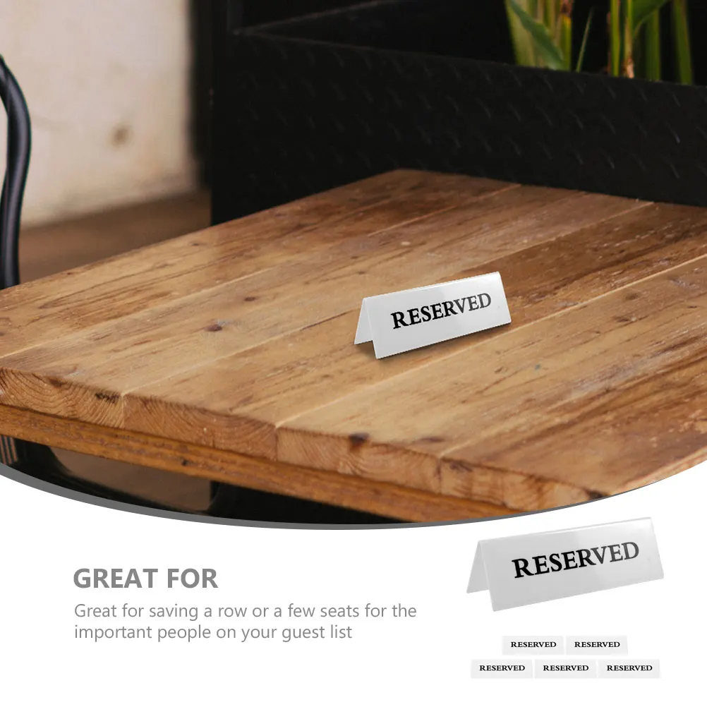 6pcs Table Wedding Event Banquet Acrylic Reserved Seat Signs for Restaurant Conference Room Church Bar Graduation Baby
6pcs Table Wedding Event Banquet Acrylic Reserved Seat Signs for Restaurant Conference Room Church Bar Graduation Baby