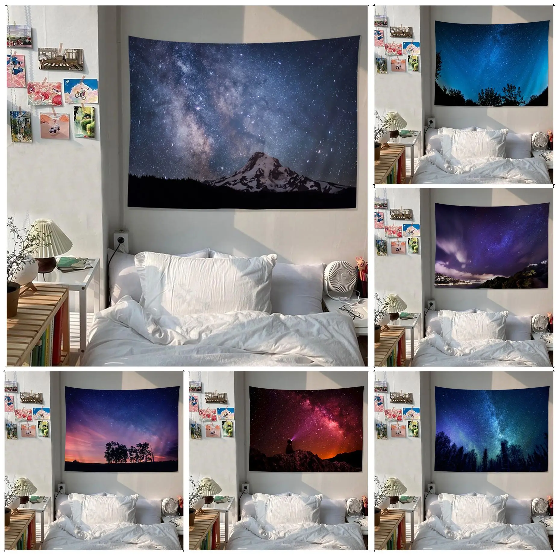 Starry Sky DIY Wall Tapestry Hippie Flower Wall Carpets Dorm Decor Japanese Tapestry
Starry Sky DIY Wall Tapestry Hippie Flower Wall Carpets Dorm Decor Japanese Tapestry