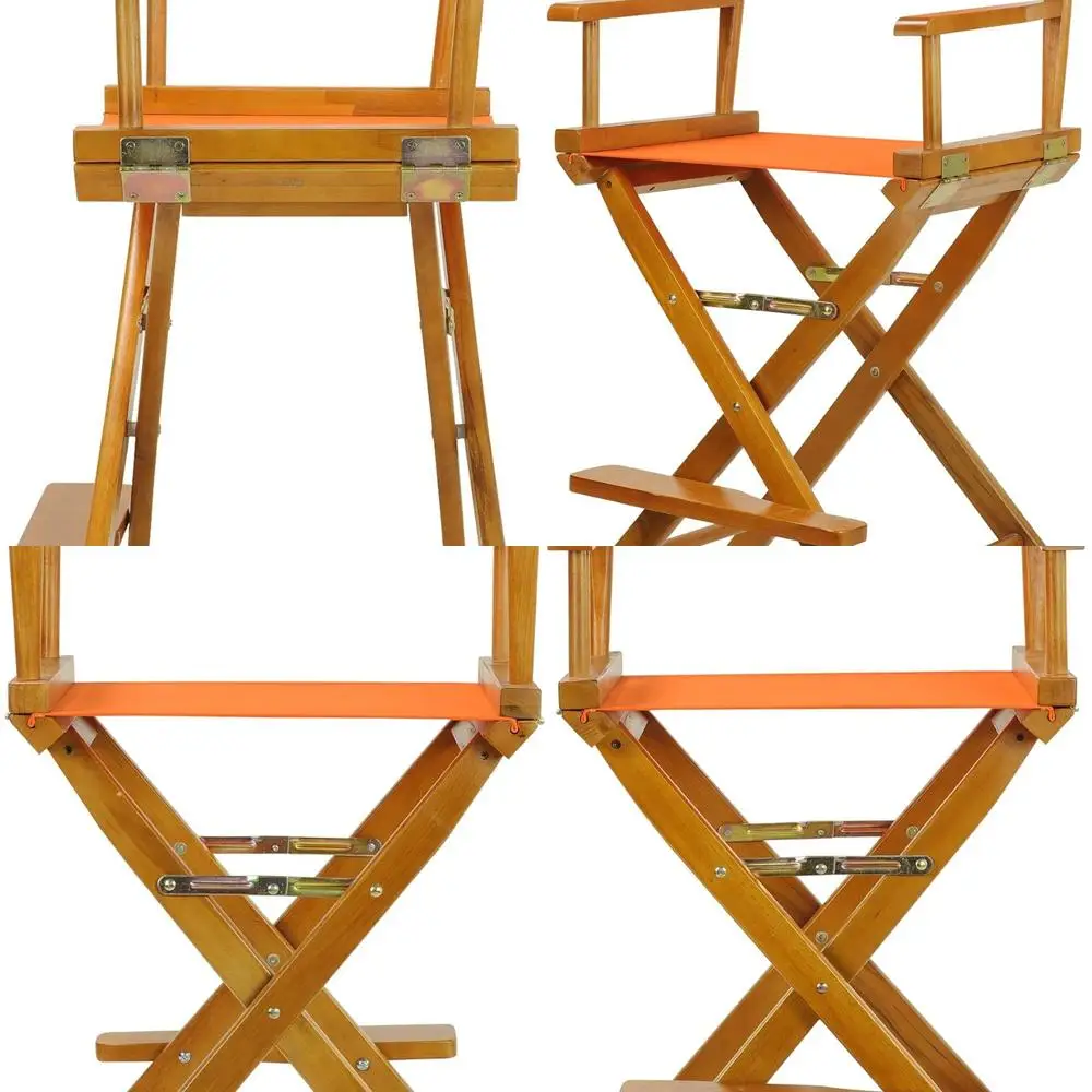 24 Tangerine Canvas Counter Height Director's Chair with Honey Oak Frame
24 Tangerine Canvas Counter Height Director's Chair with Honey Oak Frame