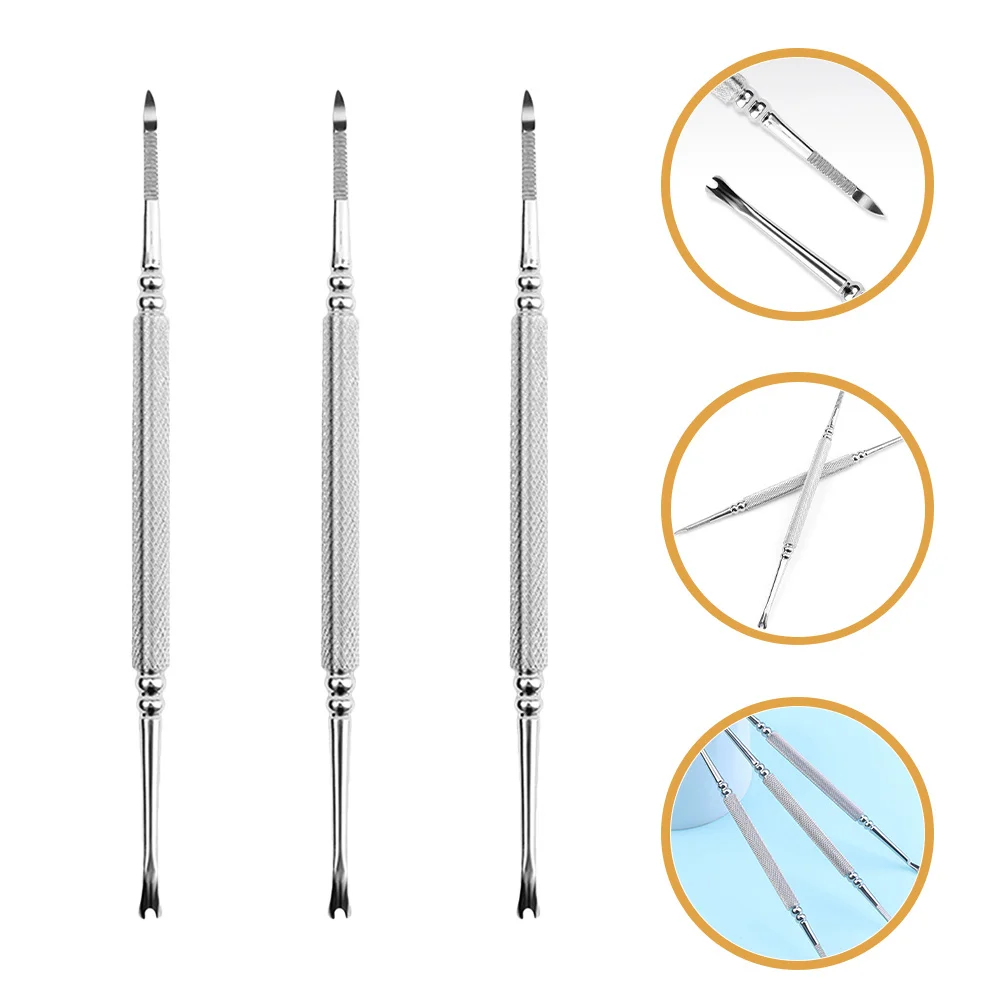 3Pcs Nail Art Dead Skin Forks Manicure Tools Nail Cuticle Remover Tool Durable Dead Skin Removal Kit Cuticle Removers 
3Pcs Nail Art Dead Skin Forks Manicure Tools Nail Cuticle Remover Tool Durable Dead Skin Removal Kit Cuticle Removers