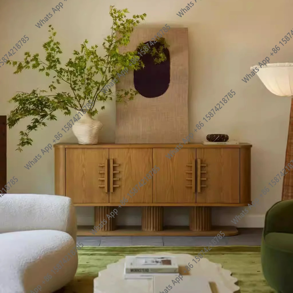 Medieval style solid wood sideboard, wall-to-wall living room storage cabinet, designer wabi-sabi style home entrance hotel
Medieval style solid wood sideboard, wall-to-wall living room storage cabinet, designer wabi-sabi style home entrance hotel