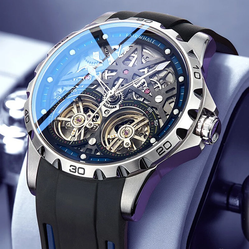 Fairwhale Brand Luxury Dual Tourbillon Watch for Men Sports Silicone Strap Waterproof Fashion Automatic Mechanical Watches Mens
Fairwhale Brand Luxury Dual Tourbillon Watch for Men Sports Silicone Strap Waterproof Fashion Automatic Mechanical Watches Mens