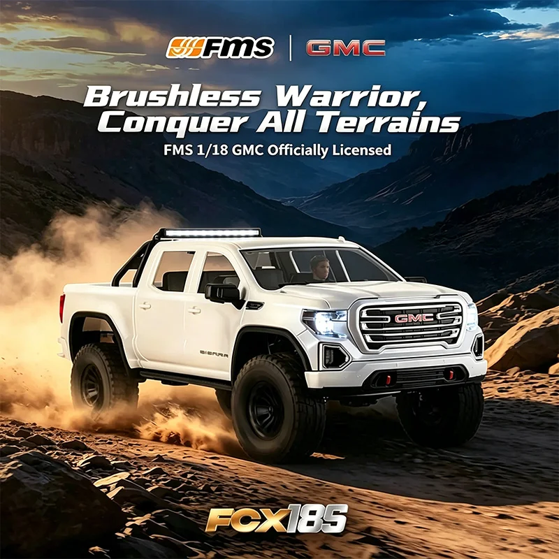 FMS 1/18 Sierra Remote Control Car Brushless Power Performance Off-Road 4WD Outdoor Climbing Car RC Remote Control Car Model
FMS 1/18 Sierra Remote Control Car Brushless Power Performance Off-Road 4WD Outdoor Climbing Car RC Remote Control Car Model