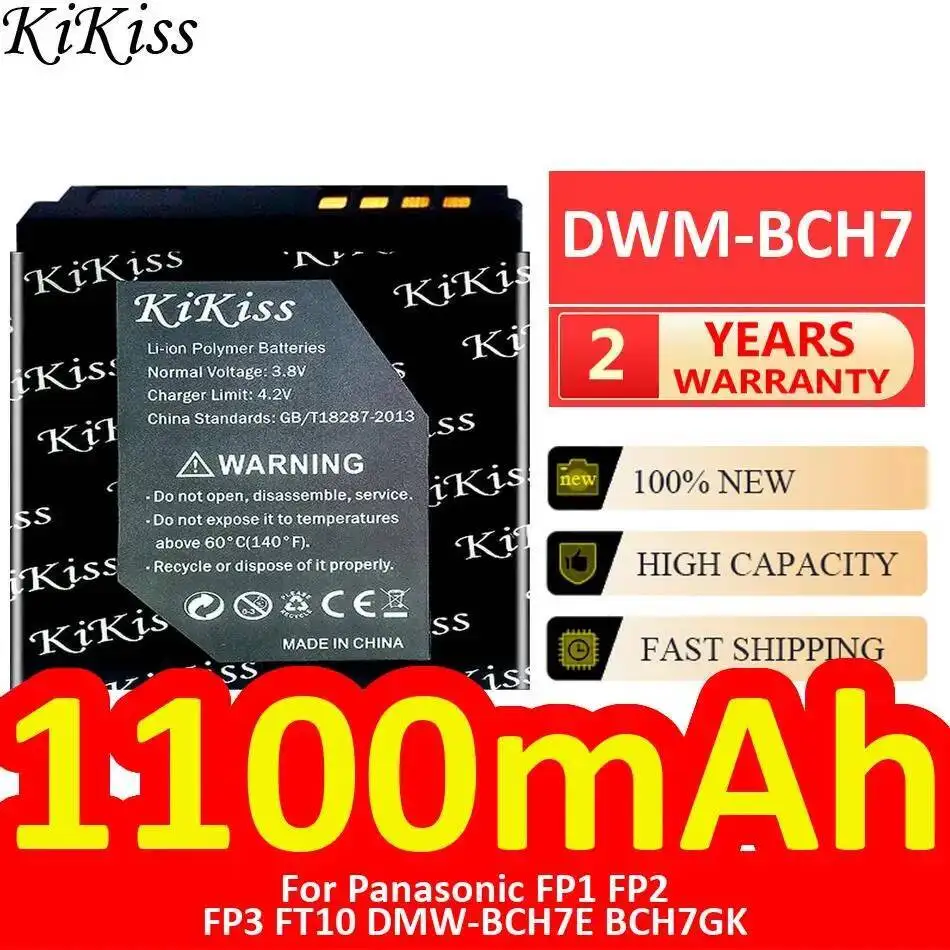 Dwm-BCH7 Camera Battery 1100Mah For Panasonic FP1 FP2 FP3 FT10 Dmw-BCH7E BCH7GK Premium Replacement 
Dwm-BCH7 Camera Battery 1100Mah For Panasonic FP1 FP2 FP3 FT10 Dmw-BCH7E BCH7GK Premium Replacement
