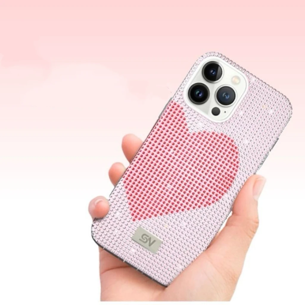 Full diamond love all-inclusive anti-fall protection mobile phone case, suitable for iPhone
Full diamond love all-inclusive anti-fall protection mobile phone case, suitable for iPhone