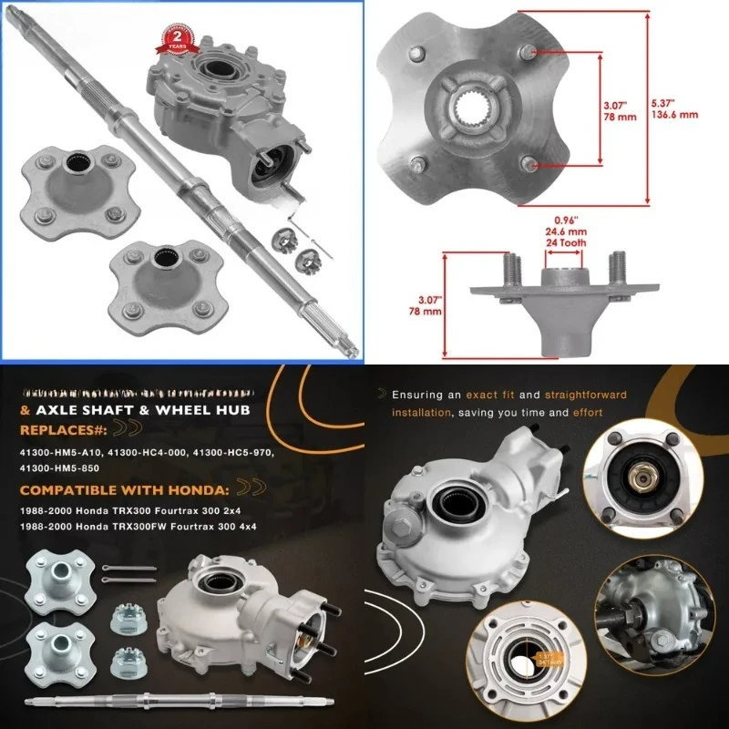 Rear Differential Axle Shaft Wheel Hub For TRX300FW Fourtrax 300 4X4 1992-2000 41300-HM5-A10
Rear Differential Axle Shaft Wheel Hub For TRX300FW Fourtrax 300 4X4 1992-2000 41300-HM5-A10