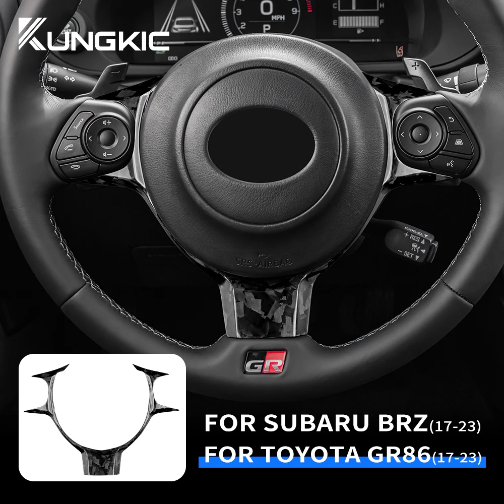 Forged Carbon Fiber Sticker For Subaru BRZ Toyota 86 2017-2023 Car Steering Wheel Center Frame Interior Trim Accessories
Forged Carbon Fiber Sticker For Subaru BRZ Toyota 86 2017-2023 Car Steering Wheel Center Frame Interior Trim Accessories