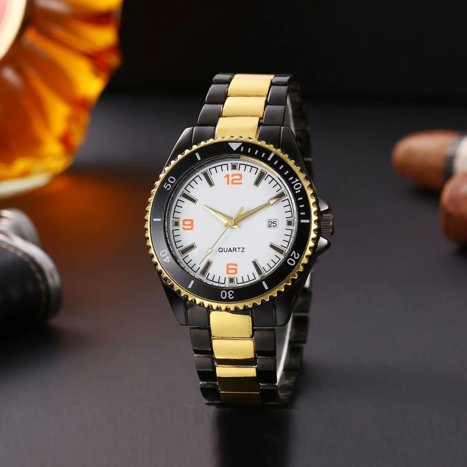 Fashion Bussiness Design Men's Wristwatch Clock High End Luxury Quartz Wrist Watch Casual Wristwatches Gifts for Men Accessories
Fashion Bussiness Design Men's Wristwatch Clock High End Luxury Quartz Wrist Watch Casual Wristwatches Gifts for Men Accessories