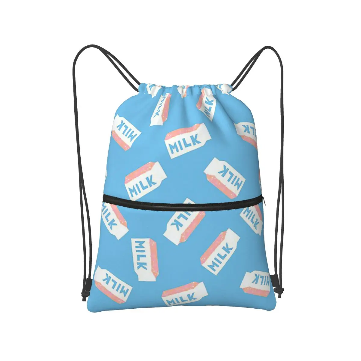 Milk Backpacks Fashion Drawstring Bags Sports Bag Book Bags for Man Woman Students
Milk Backpacks Fashion Drawstring Bags Sports Bag Book Bags for Man Woman Students