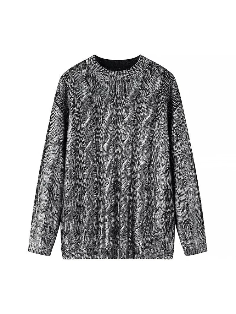Willshela Women Fashion Grey Pullover Knitted Sweater Vintage O-Neck Long Sleeves Female Chic Lady Tops
Willshela Women Fashion Grey Pullover Knitted Sweater Vintage O-Neck Long Sleeves Female Chic Lady Tops