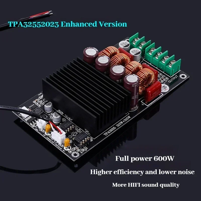 SAMP-100 TPA3255 600 Вт цифровой усилитель мощности 2x300 Вт высокая мощность Hi-Fi двухканальный аудиоусилитель класса D
SAMP-100 TPA3255 600 Вт цифровой усилитель мощности 2x300 Вт высокая мощность Hi-Fi двухканальный аудиоусилитель класса D