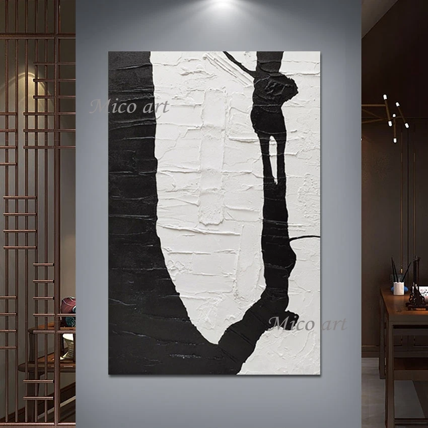 Black White Acrylic Texture Abstract Wall Art Latest Arrival Handmade Paintings On Canvas Unframed Decor Picture For Living Room
Black White Acrylic Texture Abstract Wall Art Latest Arrival Handmade Paintings On Canvas Unframed Decor Picture For Living Room