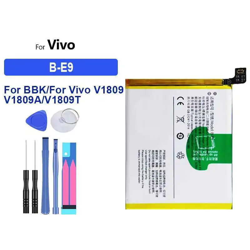 Аккумулятор мобильного телефона для Bbk Vivo V1809 V1809A V1809T 3400 мАч высокой емкости B-E9
Аккумулятор мобильного телефона для Bbk Vivo V1809 V1809A V1809T 3400 мАч высокой емкости B-E9