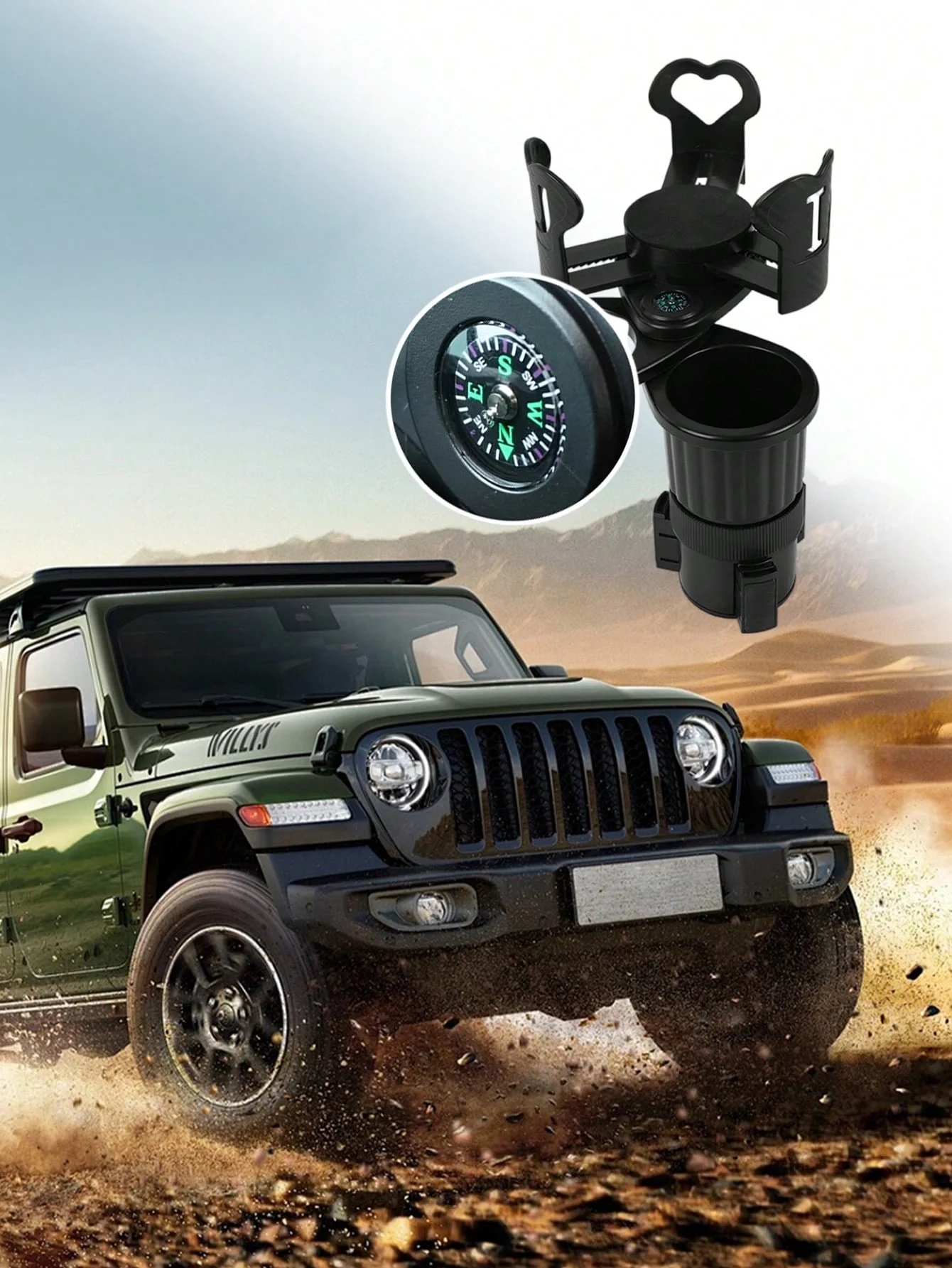 3-In-1 Expandable Rotating Car Cup Holder – Multifunctional Beverage Holder With 360° Rotating Base, Adjustable Diameter For Var
3-In-1 Expandable Rotating Car Cup Holder – Multifunctional Beverage Holder With 360° Rotating Base, Adjustable Diameter For Var