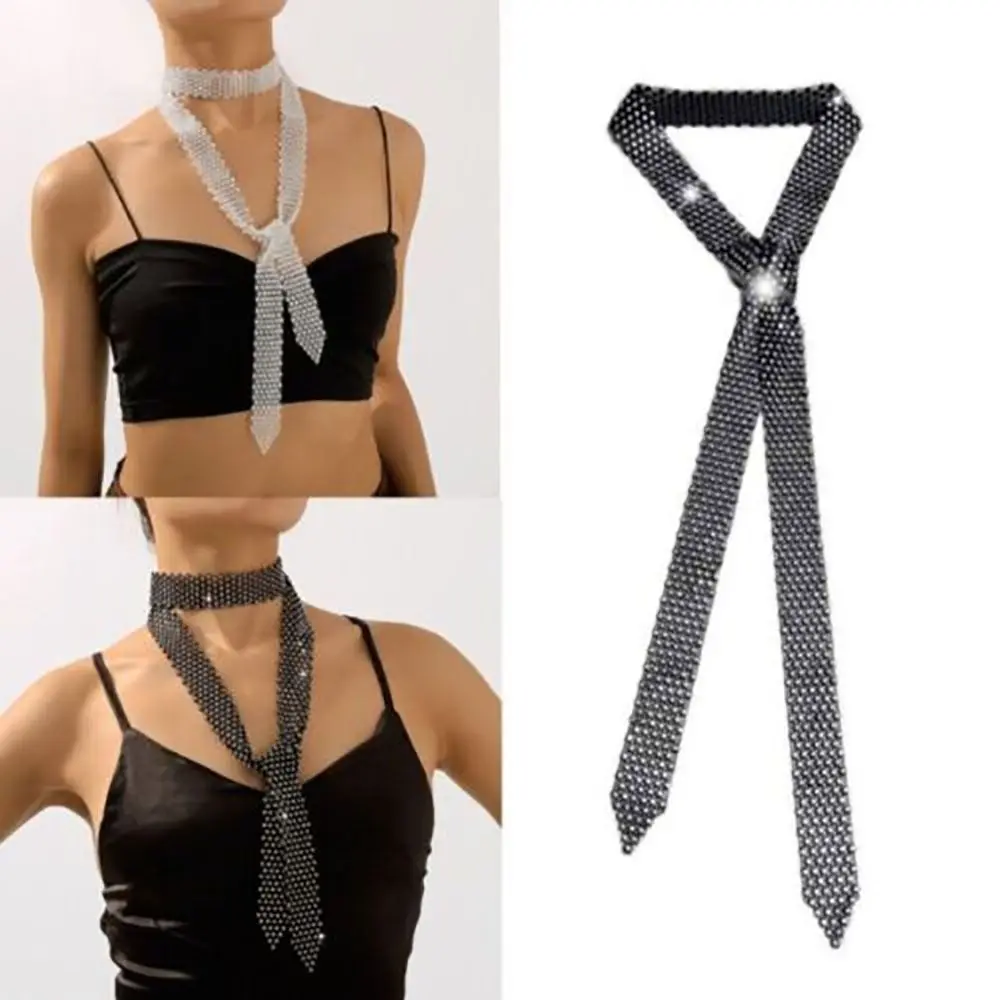 Trendy 1.3 Meters Long Bling Scarf Neckerchief Sparkling Luxury Choker Necklace Crystal Necktie Collar Daily/Party/Dance
Trendy 1.3 Meters Long Bling Scarf Neckerchief Sparkling Luxury Choker Necklace Crystal Necktie Collar Daily/Party/Dance
