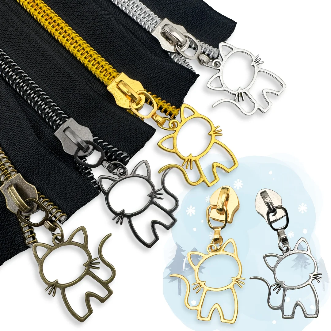 5pcs#5 nylon zipper cute cat zinc alloy zipper pull zipper pull replacement
5pcs#5 nylon zipper cute cat zinc alloy zipper pull zipper pull replacement