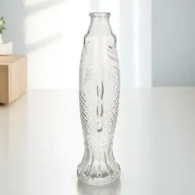 Transparent Corked Glass Fish Vase Wishing Bottle Perfume Container Drift Bottle Lovely Gift Storage Jar
Transparent Corked Glass Fish Vase Wishing Bottle Perfume Container Drift Bottle Lovely Gift Storage Jar