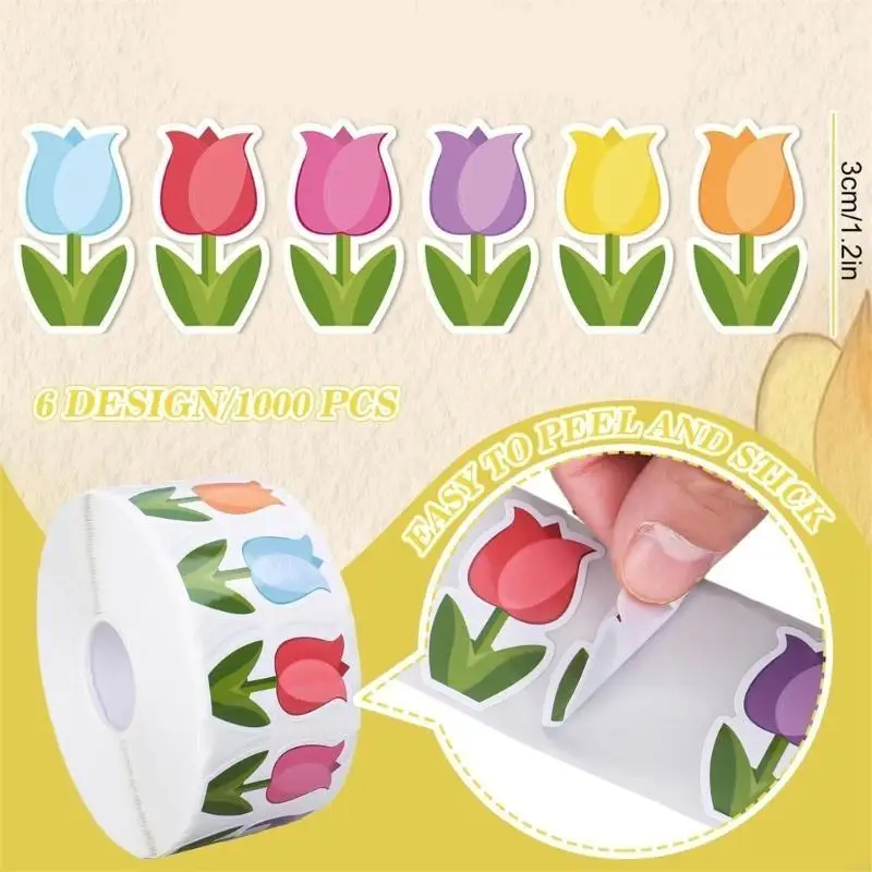 Y5LB Flowers Sticker Tulips Sticker Reward Sticker Floral Label for Craft Enthusiasts
Y5LB Flowers Sticker Tulips Sticker Reward Sticker Floral Label for Craft Enthusiasts