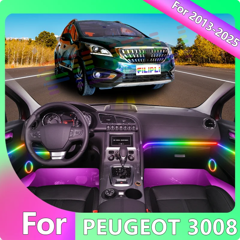 FILIPLI For The PEUGEOT 3008 For 2022 Multi Colour RGB Voice Control Car LED Mood Light Cyberpunk Music Sync Car Ambient Lights
FILIPLI For The PEUGEOT 3008 For 2022 Multi Colour RGB Voice Control Car LED Mood Light Cyberpunk Music Sync Car Ambient Lights