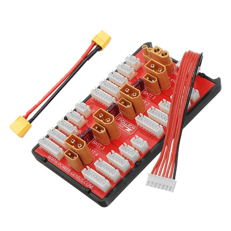A45F-2 IN 1 XT30 XT60 Parallel Charging Board+XT60 Cable Supports 4 Packs 2-6S Lipo Battery For RC Models Multicopter
A45F-2 IN 1 XT30 XT60 Parallel Charging Board+XT60 Cable Supports 4 Packs 2-6S Lipo Battery For RC Models Multicopter