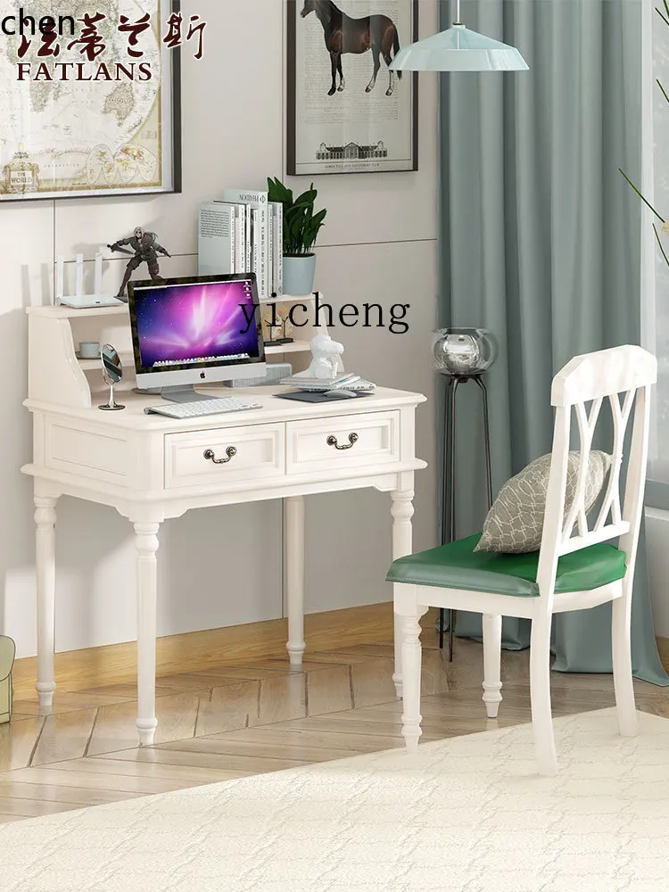 HYS all solid wood light luxury small apartment bedroom home study student desk
HYS all solid wood light luxury small apartment bedroom home study student desk