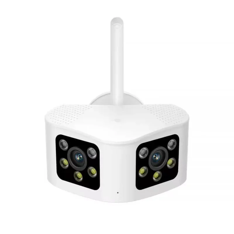 Outdoor waterproof, intelligent security system with panoramic dual-lens CCTV webcam
Outdoor waterproof, intelligent security system with panoramic dual-lens CCTV webcam