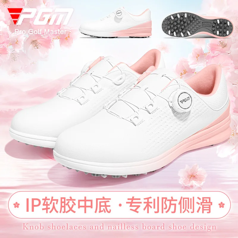 PGM Golf Women's Shoes Waterproof Sports Shoes Anti slip Knob Laces Comfortable Nail free Shoes
PGM Golf Women's Shoes Waterproof Sports Shoes Anti slip Knob Laces Comfortable Nail free Shoes