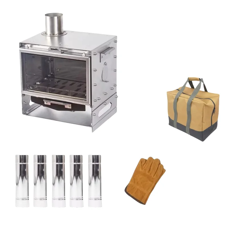 Outdoor Firewood Stove Fireplace Heating Furnace Tent Camping Brazier Stainless Steel Large Glass Window Viewing Fire Fireplace
Outdoor Firewood Stove Fireplace Heating Furnace Tent Camping Brazier Stainless Steel Large Glass Window Viewing Fire Fireplace