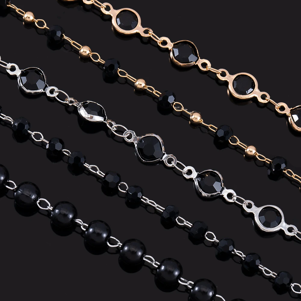 1Meter Copper Chains Crystal Beads Chain Black Color Chain For Diy Jewelry Making Supplies Necklace Accessories Crafts Wholesale
1Meter Copper Chains Crystal Beads Chain Black Color Chain For Diy Jewelry Making Supplies Necklace Accessories Crafts Wholesale