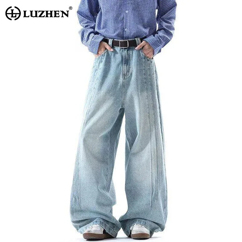 LUZHEN Original High Quality Gradient Washed Loose Wide Leg Denim Pants Men's 2025 New Streetwear Straight Casual Jeans JY3144
LUZHEN Original High Quality Gradient Washed Loose Wide Leg Denim Pants Men's 2025 New Streetwear Straight Casual Jeans JY3144