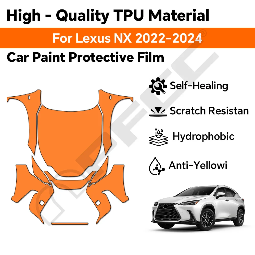 Pre-cut 9MIL For Lexus NX 250 350 350H 450H 2022 2023 2024 Paint Protection Film Car Body Clear Sticker Anti-scratch Resistant
Pre-cut 9MIL For Lexus NX 250 350 350H 450H 2022 2023 2024 Paint Protection Film Car Body Clear Sticker Anti-scratch Resistant