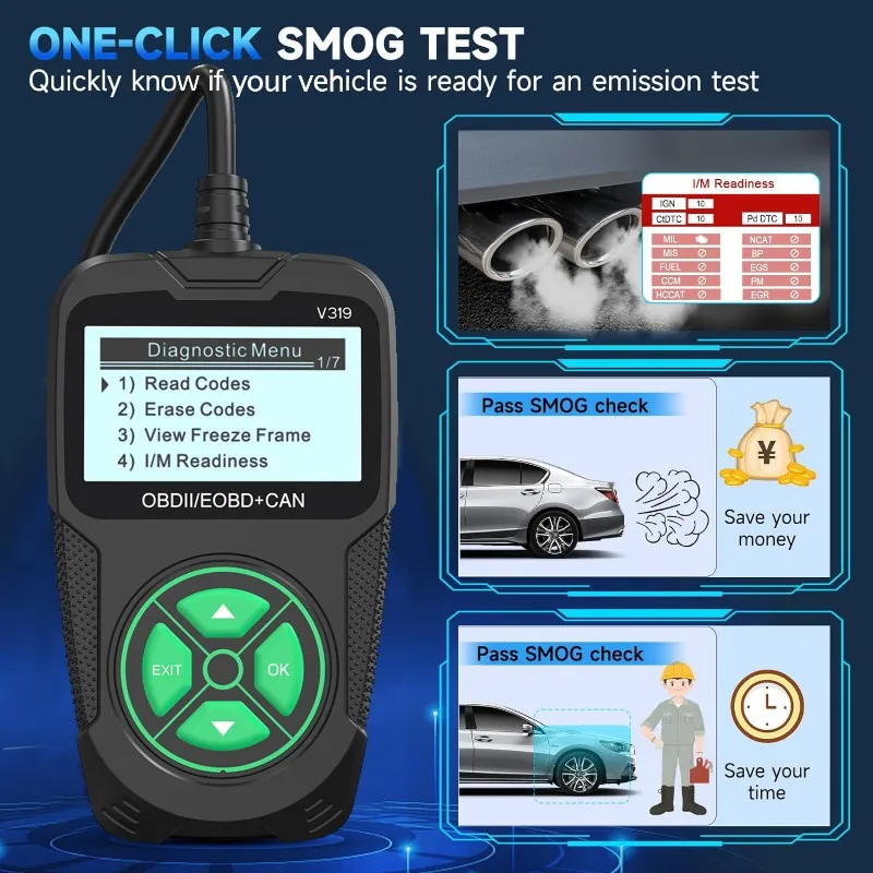Universal Code Reader OBD2 Diagnostic Tool V319 For Car For Vehicle Fault Detection
Universal Code Reader OBD2 Diagnostic Tool V319 For Car For Vehicle Fault Detection