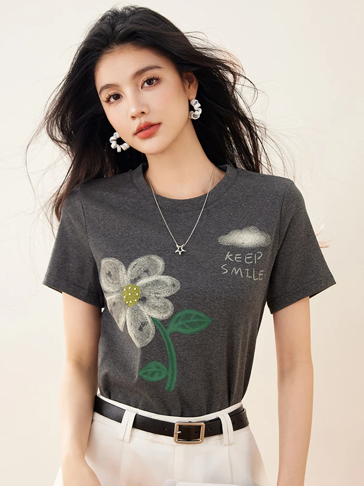 Women T Shirt Design Sense Niche Tops Casual Versatile O-Neck Short Sleeve T-Shirts 2025 Summer New Fashion Female Tops
Women T Shirt Design Sense Niche Tops Casual Versatile O-Neck Short Sleeve T-Shirts 2025 Summer New Fashion Female Tops