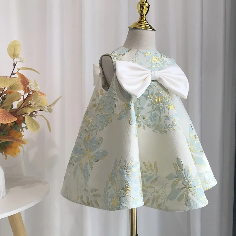 Kids Girls Birthday Toddler Birthday Party Princess Baptism Dress Knee-Length Vestidos Baby Girl Clothes Bow for 1 Years Dress
Kids Girls Birthday Toddler Birthday Party Princess Baptism Dress Knee-Length Vestidos Baby Girl Clothes Bow for 1 Years Dress