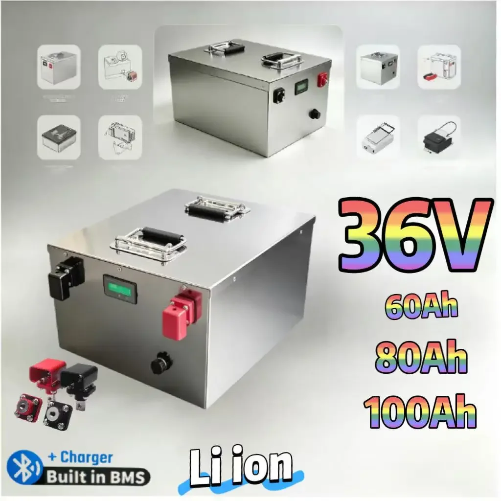 36V 60Ah/80Ah/100Ah Lithium Ion Battery Pack | Built-in Bluetooth BMS | Deep Cycle for Off-Grid Solar System, RV, Travel Trailer
36V 60Ah/80Ah/100Ah Lithium Ion Battery Pack | Built-in Bluetooth BMS | Deep Cycle for Off-Grid Solar System, RV, Travel Trailer