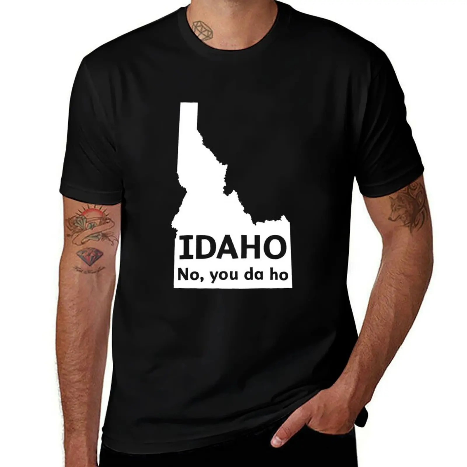 Idaho. No you da ho T-Shirt cotton t shirt man t shirt men 100% cotton luxury brand
Idaho. No you da ho T-Shirt cotton t shirt man t shirt men 100% cotton luxury brand