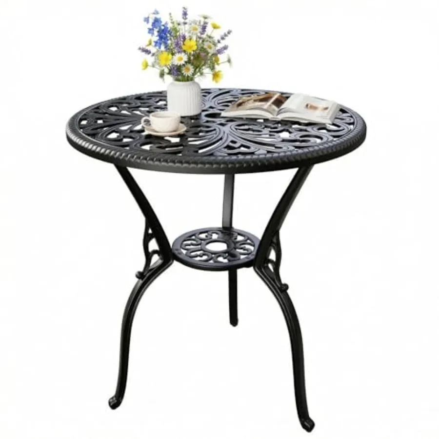 Patio 23'' Cast Aluminum Side Table with Umbrella Hole for Outdoor Use Retro Black Anti-Rust Round End Table for Indoor Patio G
Patio 23'' Cast Aluminum Side Table with Umbrella Hole for Outdoor Use Retro Black Anti-Rust Round End Table for Indoor Patio G