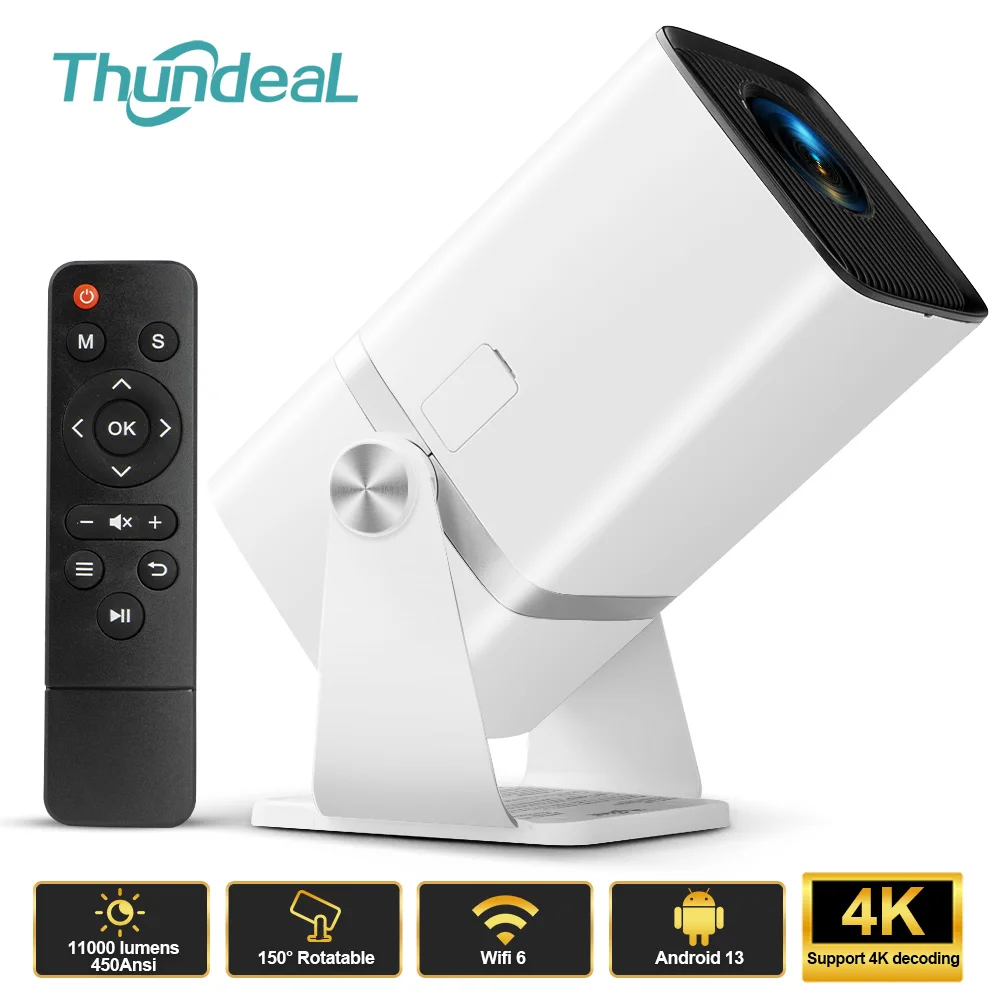 Мини-проектор ThundeaL TD80W Full HD с поддержкой 4K, Android, Wi-Fi, 3D, портативный домашний кинотеатр для просмотра фильмов на открытом воздухе
Мини-проектор ThundeaL TD80W Full HD с поддержкой 4K, Android, Wi-Fi, 3D, портативный домашний кинотеатр для просмотра фильмов на открытом воздухе