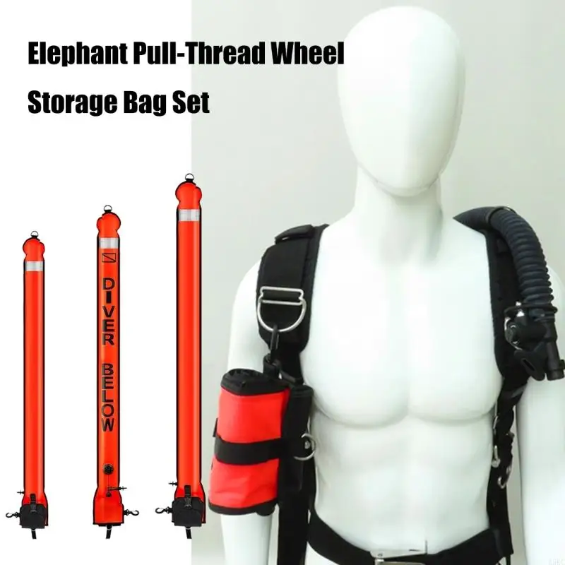 Surfaces Marker Buoys and Dives Reel Set Scubas Tube Open Bottom Safety Inflatable Dives Float with Storage Bag
Surfaces Marker Buoys and Dives Reel Set Scubas Tube Open Bottom Safety Inflatable Dives Float with Storage Bag