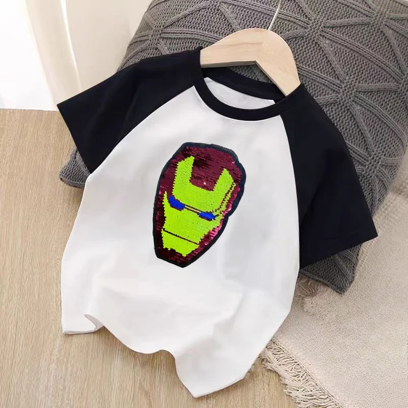 Iron Man Color Changing Cotton Short Sleeve Tee, New Summer Kids’ Cartoon Top for Big Children New Arrival
Iron Man Color Changing Cotton Short Sleeve Tee, New Summer Kids’ Cartoon Top for Big Children New Arrival